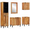 vidaXL Baderomsskapsett 5 stk. Naturlig 38 x 33 x 160 cm