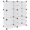 vidaXL Skostativ gjennomsiktig 84x31,5x93 cm PP