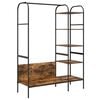 vidaXL Klesstativ med hylle Brun Eik 120 x 44 x 160 cm Konstruert tre