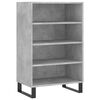 vidaXL Highboard betonggr&aring; 57x35x90 cm konstruert tre