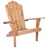 vidaXL Hage Adirondack stol Naturlig Massivt Teaktre