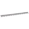 vidaXL Gjerdekant 10 pcs 102 x 4 x 4 cm St&aring;l S&oslash;lv