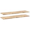 vidaXL Flytende hyller 2 stk 160x40x2 cm ubehandlet heltre akasie