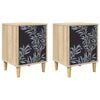 vidaXL Nattbordskap DOKKUM 2 stk. Sonoma eik 36 x 33 x 50 cm