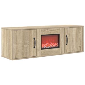 vidaXL Elektrisk peis Sonoma 110 x 30 x 36,5 cm Konstruert tre