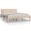 vidaXL Sengeramme heltre furu 140x200 cm