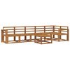 vidaXL Utend&oslash;rs sofa-sett 7 pcs Naturlig Solid akasietre