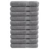 vidaXL Premium h&aring;ndkl&aelig;r SOLUND 10 stk gr&aring; 100x200 cm 600gsm