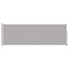 vidaXL Uttrekkbar sidemarkise 100x300 cm grå