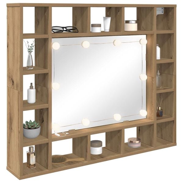 vidaXL Speillamper med LED -stripelys Hvit 4,5 x 4,5 x 4,8 cm Plast