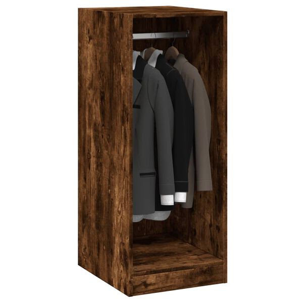 vidaXL Garderobe r&oslash;kt eik 48x41x102 cm konstruert tre