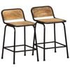 vidaXL Barkrakker 2 stk 46x35,5x70 cm grovt heltre mangotre