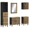 vidaXL Baderomsskapsett 5 deler heltre mango