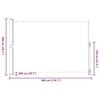 vidaXL Uttrekkbar sidemarkise 200x300 cm kremhvit