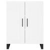 vidaXL Highboard hvit 69,5x34x180 cm konstruert tre