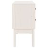 vidaXL Konsollskap hvit 90x40x78 cm heltre furu