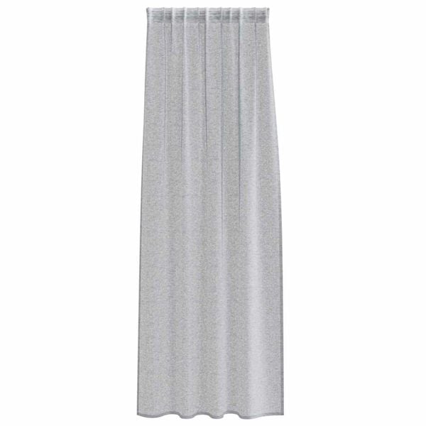 vidaXL Voile Gardin med gardiner 2 pcs M&oslash;rkegr&aring; 225 x 140 cm Polyester