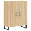 vidaXL Highboard sonoma eik 69,5x34x180 cm konstruert tre