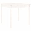 vidaXL Hagespisestue 5 deler hvit heltre furu