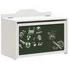 vidaXL Lekekasse med lagring Hvit 73 x 33 x 55 cm Konstruert tre
