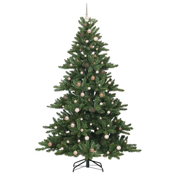 vidaXL Kunstig sammensatt juletre med 300 LED gr&oslash;nn 240 cm PVC