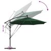 vidaXL Kantilever bananparasol grønn 294 x 294 x 248 cm