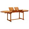 vidaXL Utend&oslash;rs spisebord (160-240)x100x75 cm heltre akasie