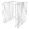 vidaXL Gabion s&oslash;ppelskjul st&aring;l 110x100x120 cm