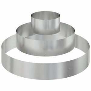 vidaXL Hageblomsterpotte s&oslash;lv 120 x 120 x 20 cm Galvanisert St&aring;l