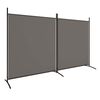vidaXL Romdeler med 2 paneler antrasitt 348x180 cm stoff