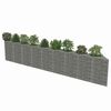 vidaXL Gabion galvanisert stål 630x30x100 cm