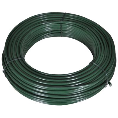 vidaXL Gjerdetråd 55 m 2,1/3,1 mm stål grønn