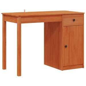 vidaXL Skrivebord VoksBrun 100 x 50 x 74 cm Massiv furu