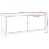 vidaXL TV-benk med dører sonoma eik 102x35x45 cm konstruert tre
