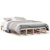vidaXL Sengeramme uten madrass 120x190 cm heltre furu