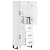 vidaXL Highboard hvit 69,5x34x180 cm konstruert tre