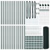 vidaXL Gjerdep&aring;le gr&oslash;nn 50 x 0,5 m (13 mm maske) St&aring;l og PVC