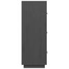 vidaXL Highboard grå 67x40x108,5 cm heltre furu