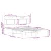 vidaXL Sengeramme uten madrass brun eik 137x190 cm konstruert tre