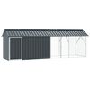 vidaXL Fuglebur Antrasitt 422 x 103 x 142 cm Galvanisert St&aring;l
