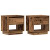 vidaXL Nattbord 2 stk. Gammelt tre 45 x 34 x 44 cm Konstruert tre