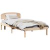 vidaXL Sengestamme med hodegjerde Naturlig 100 x 200 cm Massiv furu