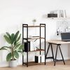 vidaXL Bokhylle Gammelt tre 40 x 30 x 85 cm Konstruert tre