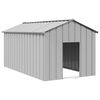 vidaXL Hundehus med tak 114x202x101 cm galvanisert st&aring;l