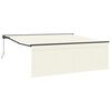 vidaXL Innvendbar Markise Krem 400 &times; 300 cm Polyester og aluminium