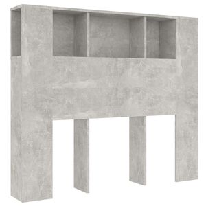 vidaXL Sengegavlskap betonggr&aring; 120x18,5x102,5 cm