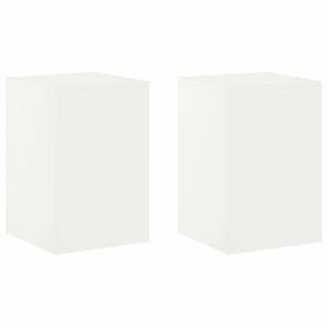 vidaXL Planteholder 2 pcs Hvit 40 x 40 x 60 cm St&aring;l