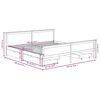 vidaXL Sengeramme med 4 skuffer honningbrun heltre furu 180x200 cm