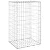 vidaXL Gabion med dekker galvanisert st&aring;l 60x50x100 cm