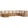 vidaXL Utend&oslash;rs sofa-sett 8 pcs Naturlig Solid akasietre